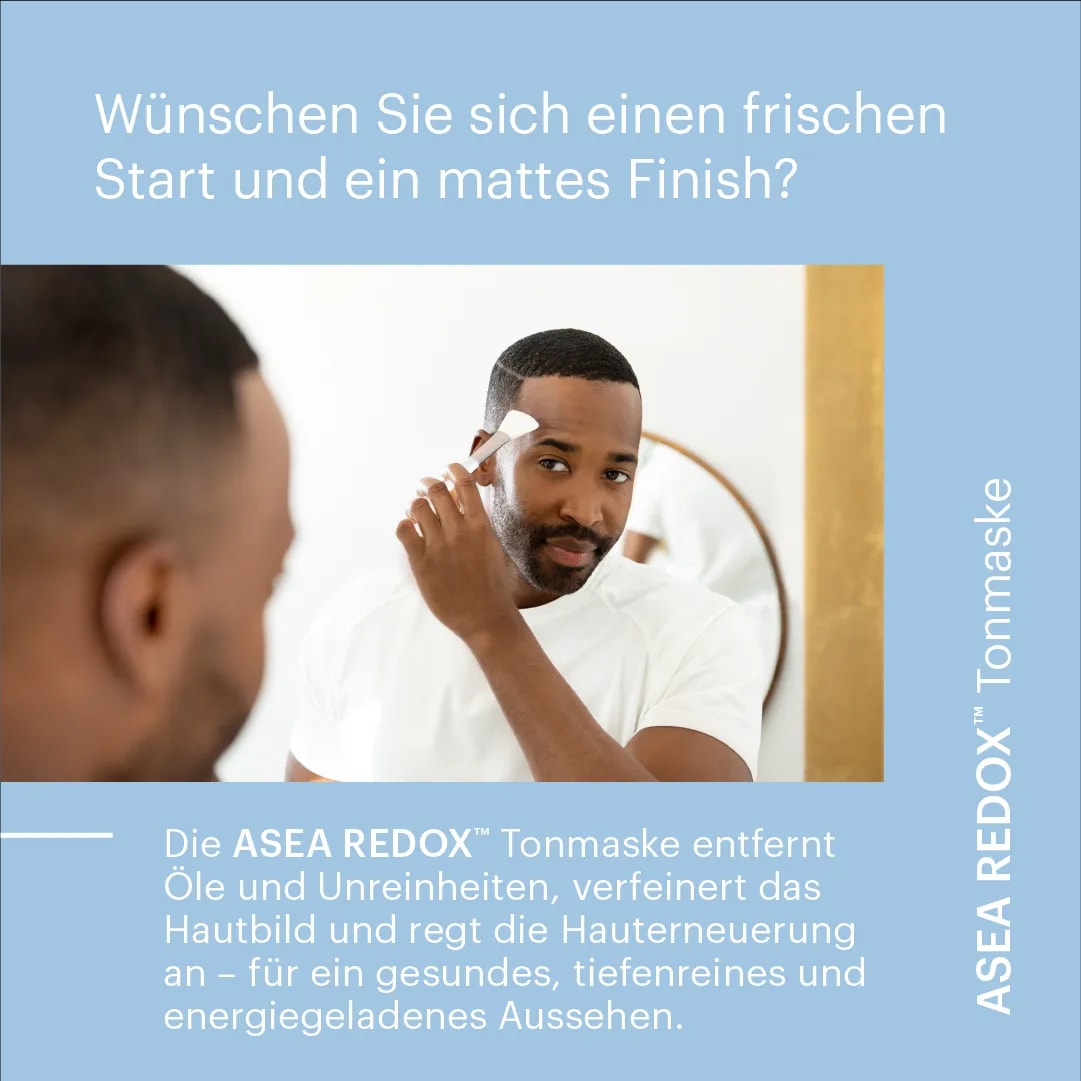 Natürliche Gesichtsmaske zur Entfernung von überschüssigem Öl und Unreinheiten – ASEA Clay Mask mit Bentonit & Redox-Technologie
