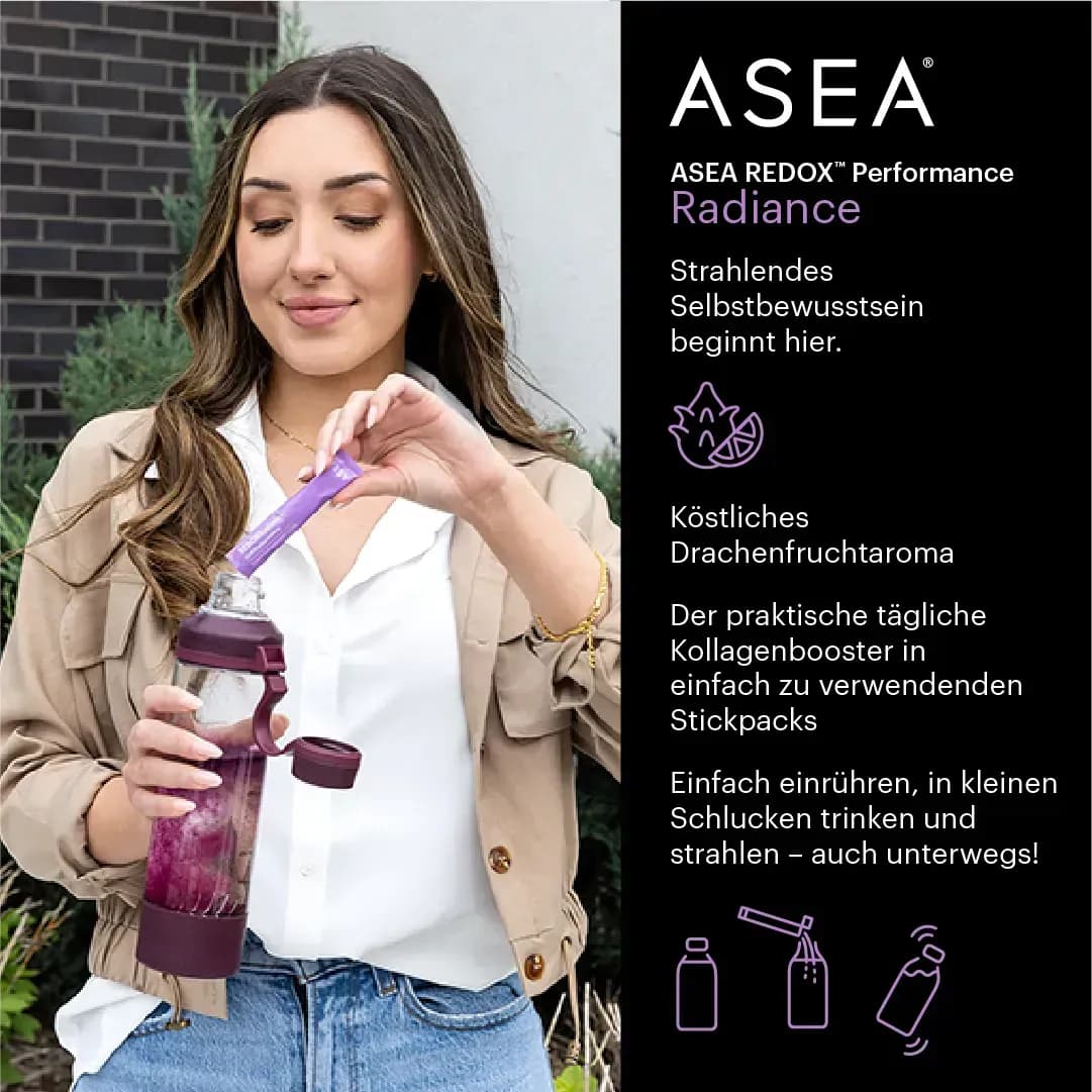 Veganes Kollagenpulver – ASEA Radiance mit 16 Aminosäuren & Redox Power
