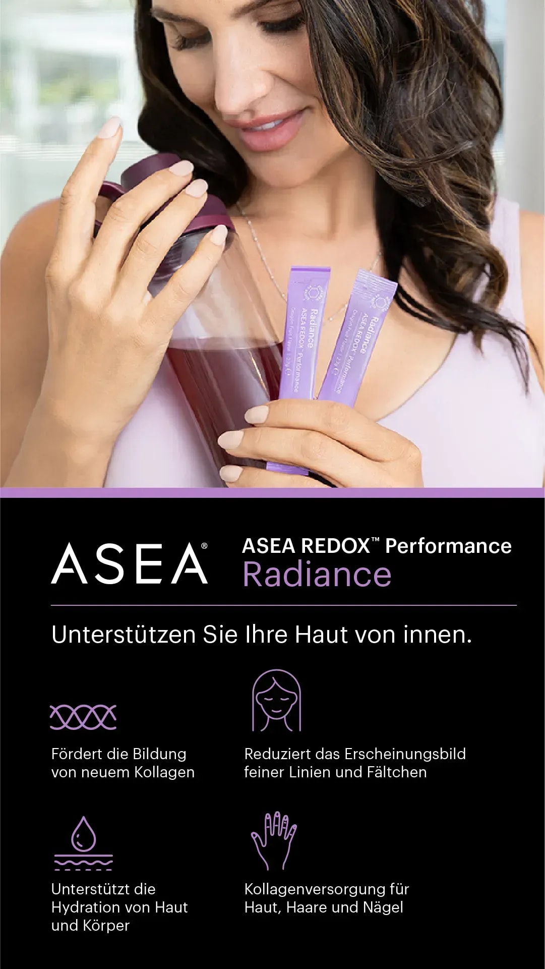 Natürliche Kollagenbildung unterstützen – mit ASEA REDOX™ Radiance